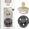 BIBS 2 Chupetes Color Simetrica Sand/Iron ㅤ* Biberones Y Chupetes·Chupetes