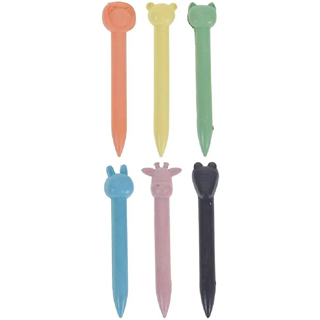 TOYS "R" US 6 lápices de cera animales