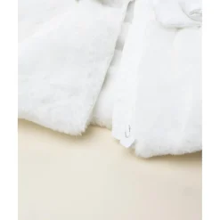 Prenatal Abrigo acolchado niña blanco con inserto de peluche