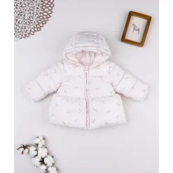 Prenatal Abrigo rosa con lazos para niña