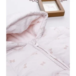 Prenatal Abrigo rosa con lazos para niña