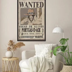 ABYSSE CORP ABYSTYLE - Póster Wanted Ace One Piece 61x91.5cm ㅤ