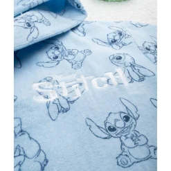 Prenatal Albornoz infantil de rizo suave con Stitch