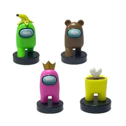 BIZAK Among Us - Pack 4 figuras con sellos (varios modelos)