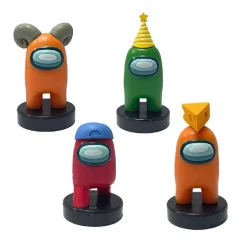 BIZAK Among Us - Pack 4 figuras con sellos (varios modelos)