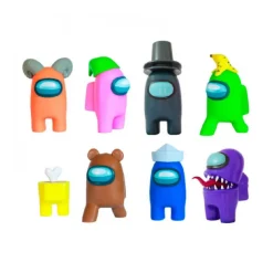 BIZAK Among Us - Pack 8 figuras y accesorios (varios modelos)* Figuras De Acción