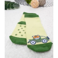 Prenatal Antideslizante niño verde tigre