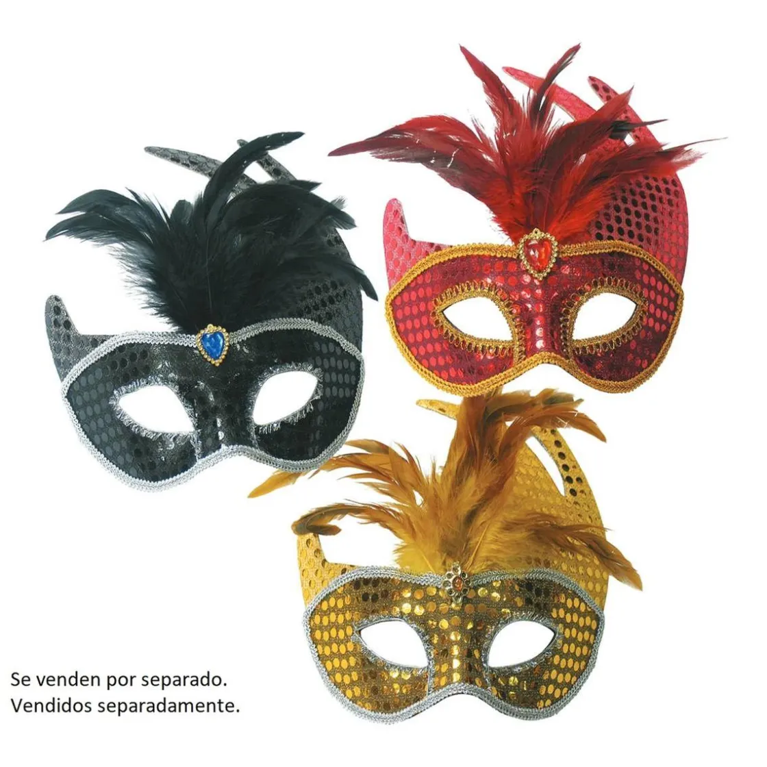 TOYS "R" US Antifaz con lentejuelas y plumas (varios modelos)