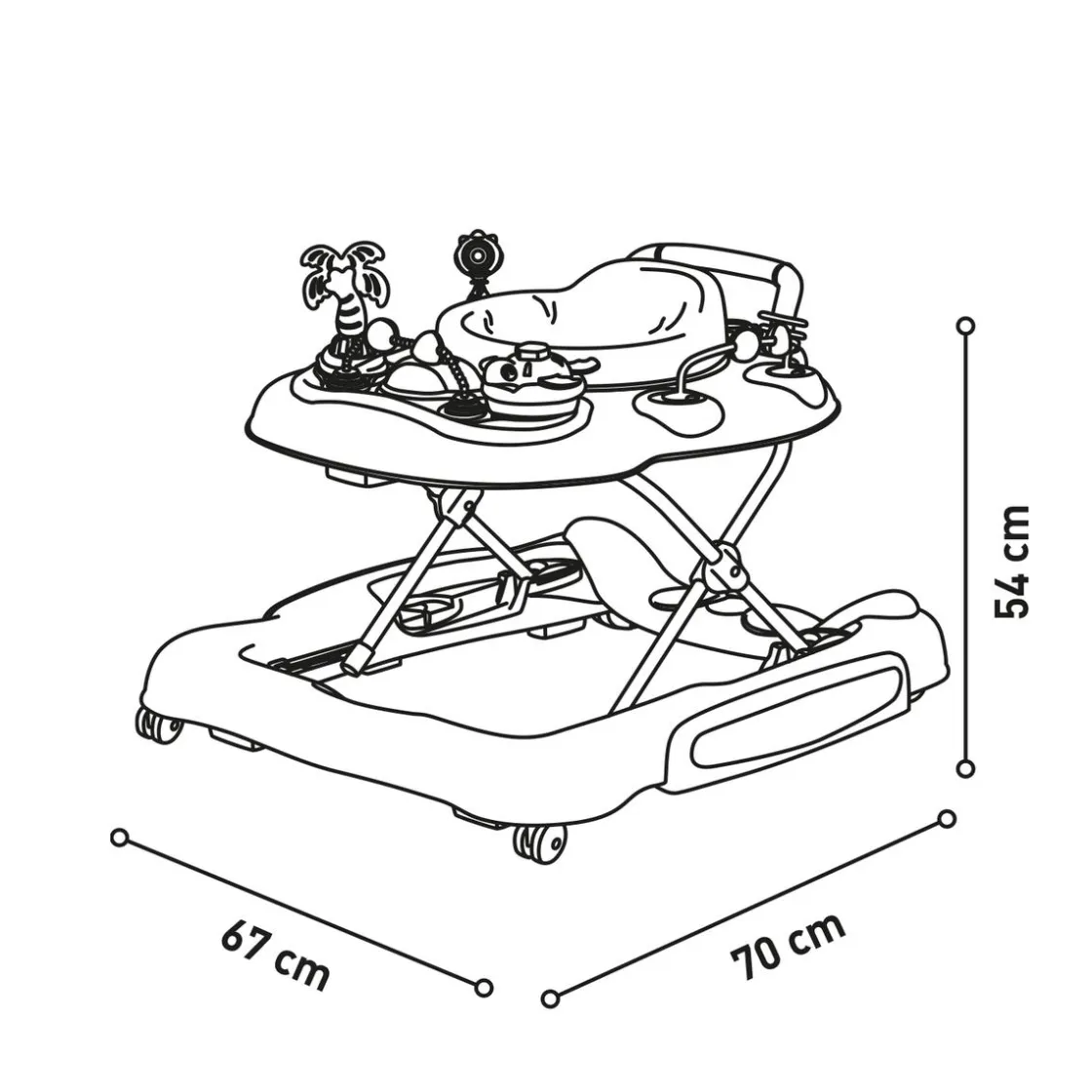 ASALVO - Andador Parque de actividades Diente de León