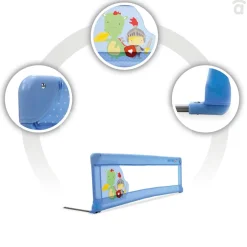 ASALVO - Barrera de cama estándar 150 cm Camelot
