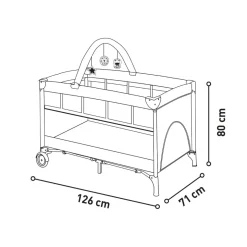 ASALVO - Cuna de Viaje Complet Duo Perrito