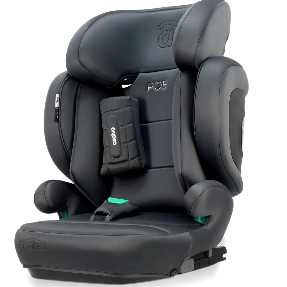 ASALVO - Silla de auto I-Size Poe Fix Gris 100-150 cm