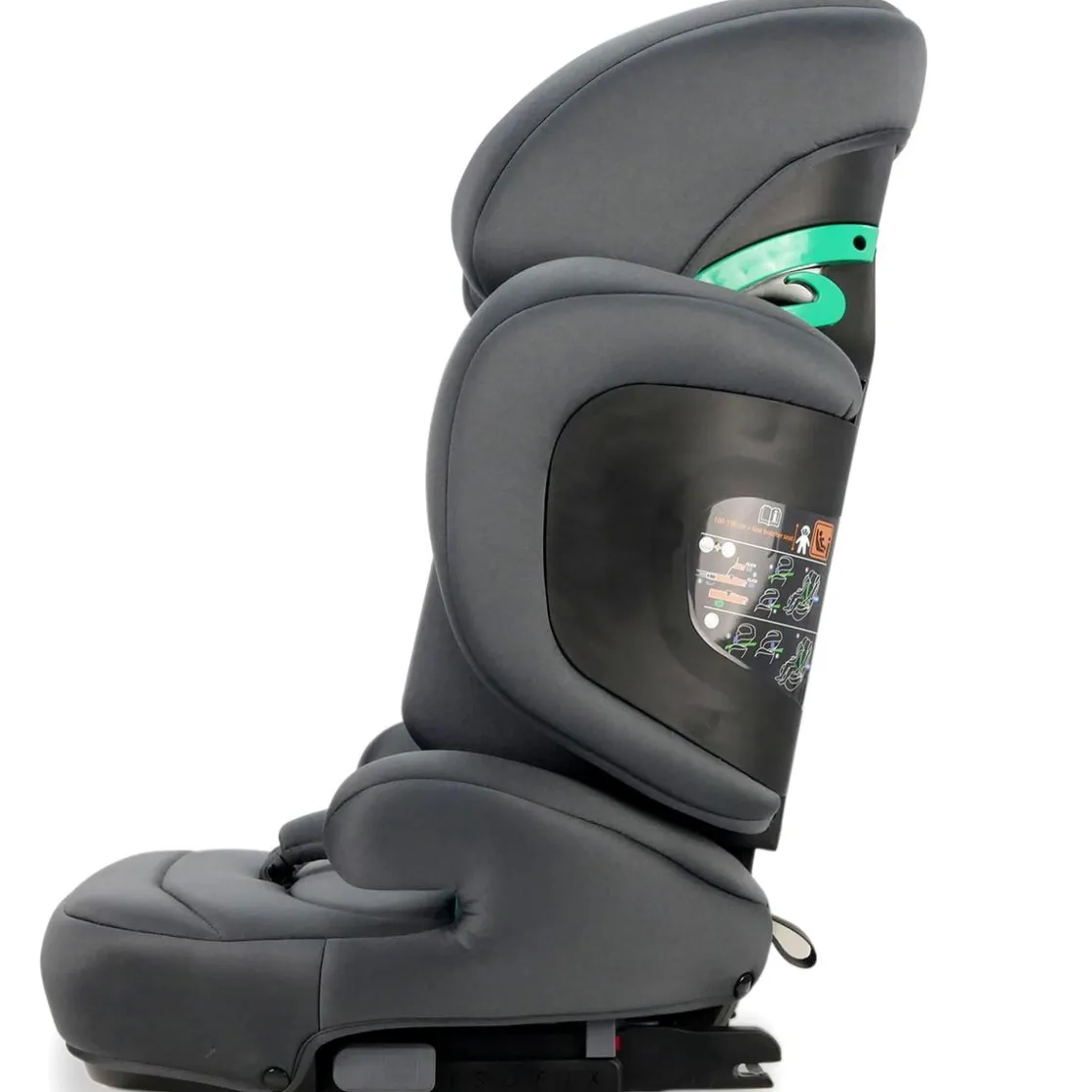 ASALVO - Silla de auto I-Size Poe Fix Gris 100-150 cm