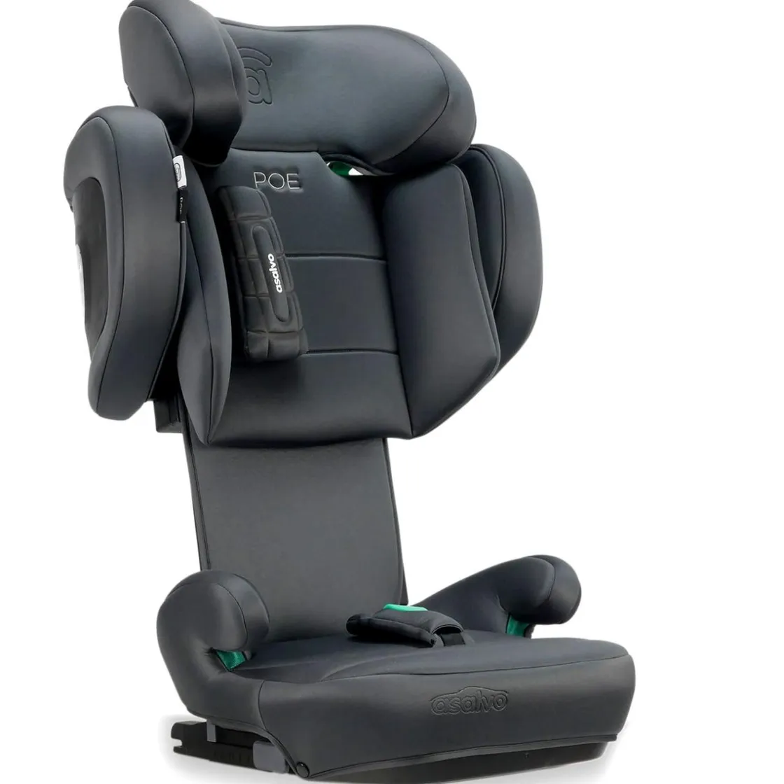 ASALVO - Silla de auto I-Size Poe Fix Gris 100-150 cm