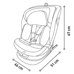 A SALVO Asalvo - Silla de coche Austen negro* Sillas De Coche·Desde 40 A 150 Cm