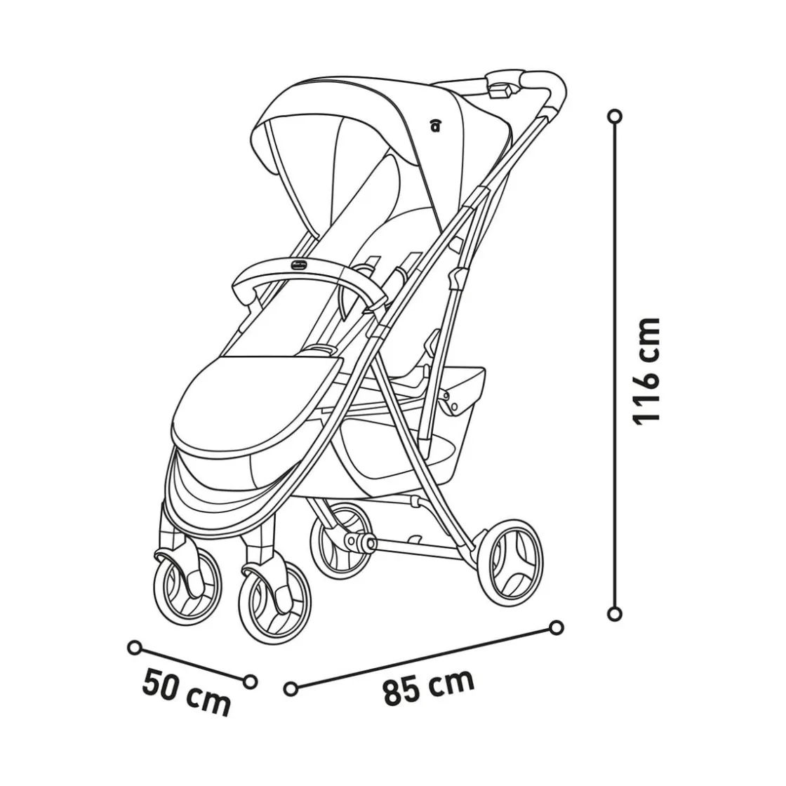 ASALVO - Silla de paseo Cotton 2 Gris* Sillas De Paseo Y Accesorios·Sillas De Paseo