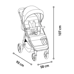 ASALVO - Silla de paseo Iconic Negro Onix* Sillas De Paseo Y Accesorios·Sillas De Paseo