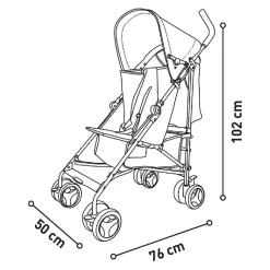 ASALVO - Silla de Paseo Mombi Amarilla