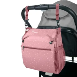 ASALVO - Trona de viage-Bolso Hummus Estrellas Rosa* Tronas·Tronas Bebe