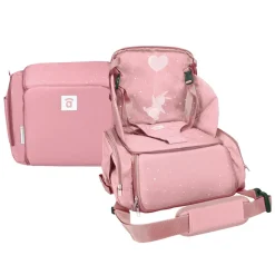 ASALVO - Trona de viage-Bolso Hummus Estrellas Gris