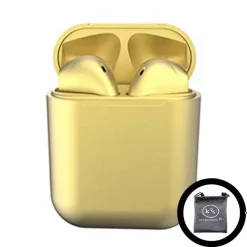 KLACK EUROPE Auriculares Bluetooth INPODKLACK 12 Metalizado Amarillo* Electrónicos|Música