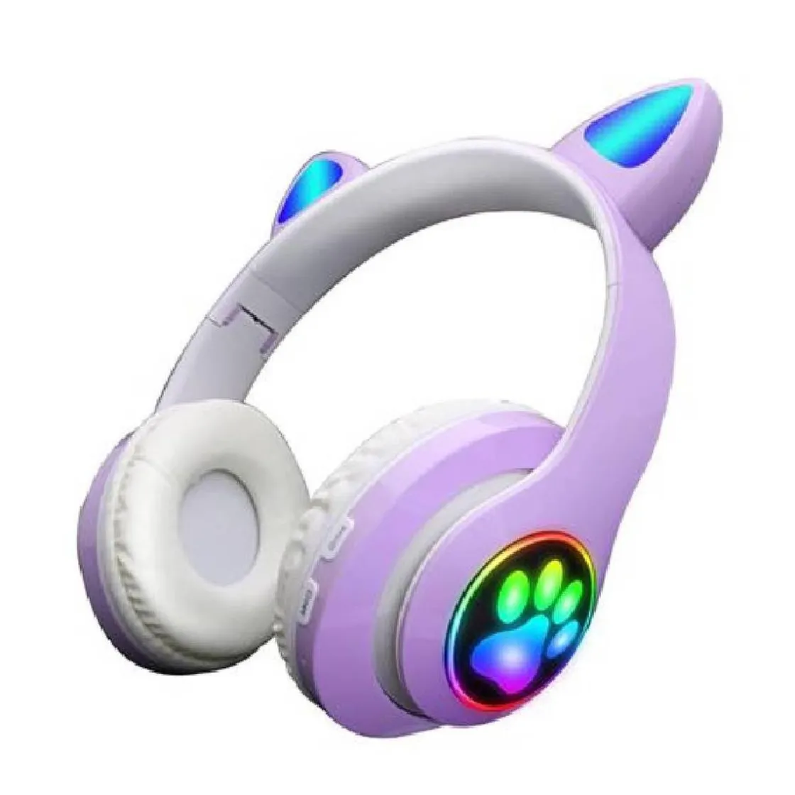KLACK EUROPE Auriculares orejas de gato bluetooth violeta* Electrónicos