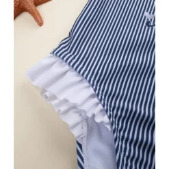 Prenatal Bañador entero para niña con rayas azul y blanco y estampado de Minnie