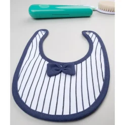 Prenatal Babero azul con pajarita