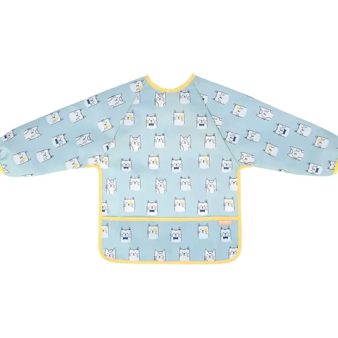 BABYMOOV Babero impermeable mangas largas ajustable azul ㅤ* Preparación Comida Y Accesorios·Baberos