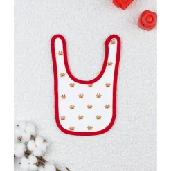 Prenatal Babero niño – reno all over con vivo rojo