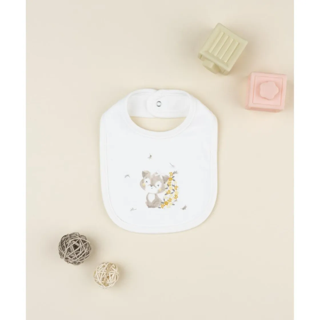 Prenatal Babero para bebés en color crema con estampado* Ropa Y Accesorios·Baberos|Recién Nacido·Ropa Y Accesorios