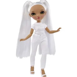 RAINBOW HIGH BABY born - Muñeca de moda Color & Create con ojos verdes y accesorios extra