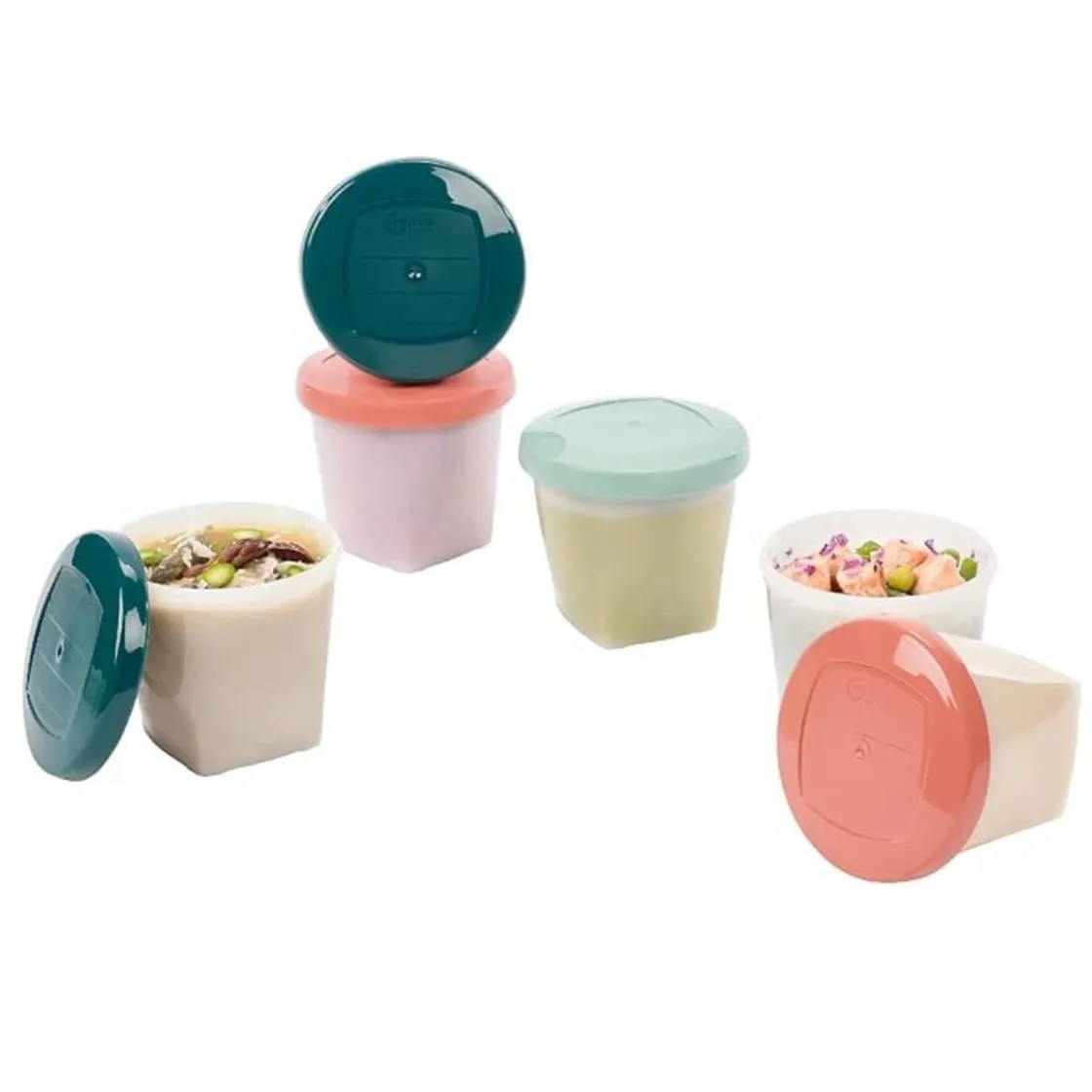 BABYMOOV - 6 Recipientes Babybols 250 ml