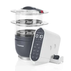 BABYMOOV - Robot de Cocina Nutribaby+ 5 en 1 Gris 2200 ml* Preparación Comida Y Accesorios·Licuadoras Y Robots De Cocina