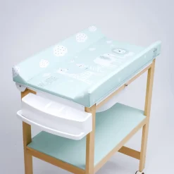 PLASTIMYR Bañera de Madera Natural Sobrebidé Safari Mint