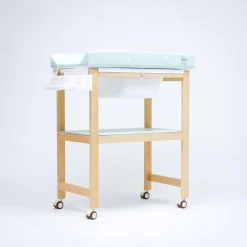 PLASTIMYR Bañera de Madera Natural Sobrebidé Safari Mint