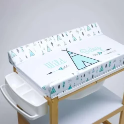 PLASTIMYR Bañera de Madera Natural Sobrebidé Tipys Mint* Baño Y Accesorios·Bañeras Cambiador