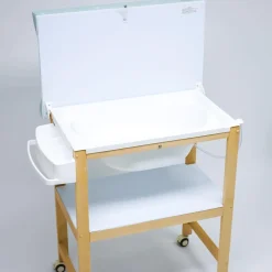 PLASTIMYR Bañera de Madera Natural Sobrebidé Tipys Mint* Baño Y Accesorios·Bañeras Cambiador