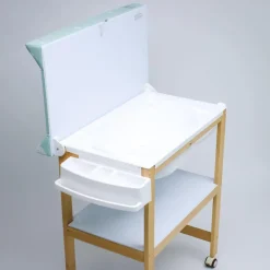 PLASTIMYR Bañera de Madera Natural Sobrebidé Tipys Mint* Baño Y Accesorios·Bañeras Cambiador