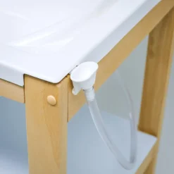 PLASTIMYR Bañera de Madera Natural Sobrebidé Tipys Mint* Baño Y Accesorios·Bañeras Cambiador