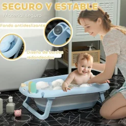 AIYAPLAY Bañera plegable para bebé Azul* Baño Y Accesorios·Bañeras Y Accesorios