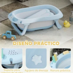 AIYAPLAY Bañera plegable para bebé Azul* Baño Y Accesorios·Bañeras Y Accesorios