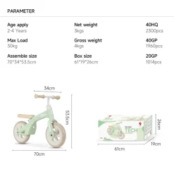 DEVESSPORT Balance Bike Mint 10