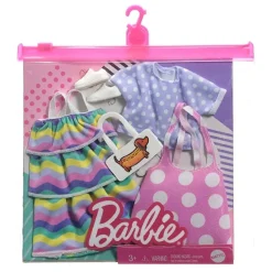 MATTEL Barbie - 2 pack de vestidos y accesorios de moda (Varios modelos)* Muñecas
