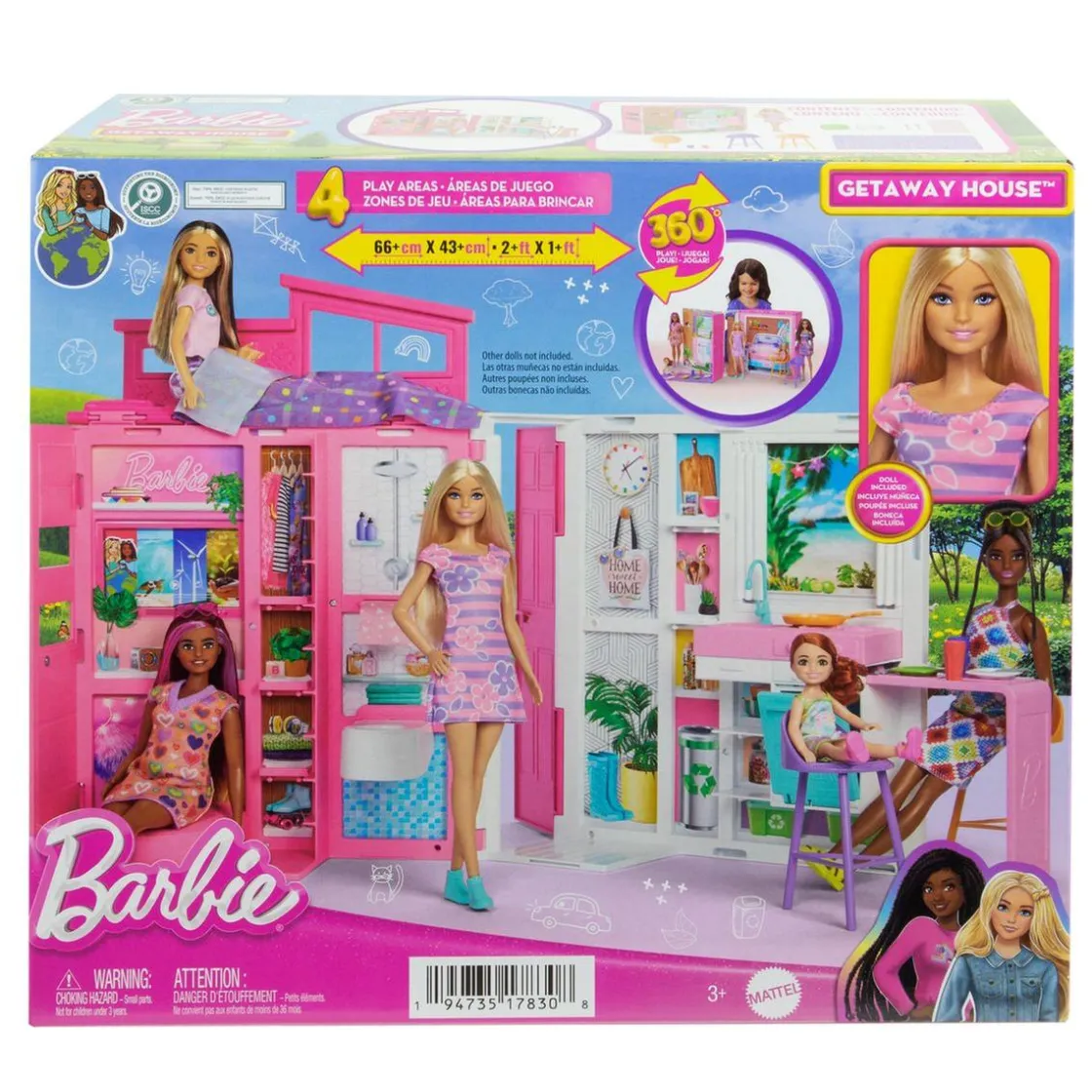 MATTEL Barbie - Casa de Muñecas Escenario de Vacaciones ㅤ