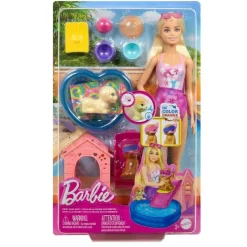MATTEL Barbie - Fiesta de cachorros en la piscina