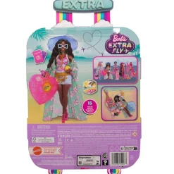 MATTEL Barbie - Muñeca articulada con conjunto de moda y accesorios de viaje ㅤ