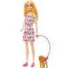 MATTEL Barbie - Muñeca Barbie con cachorros y accesorios de mascotas ㅤ* Muñecas
