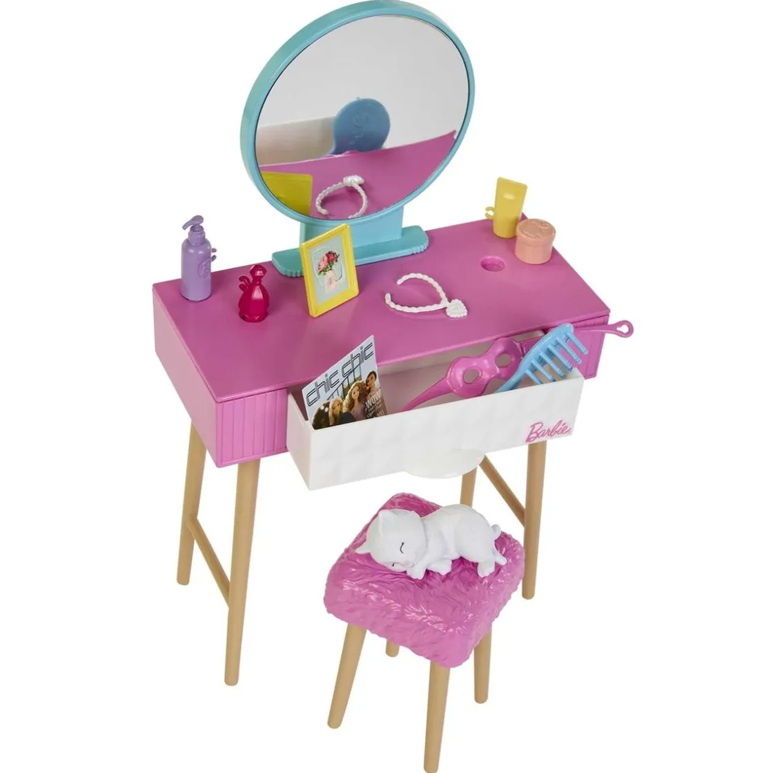 MATTEL Barbie - Muñeca con dormitorio y accesorios incluidos ㅤ* Muñecas