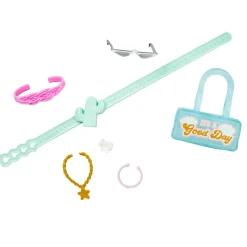 MATTEL Barbie - Muñeca con Mono Rosa y Complementos de Moda ㅤ* Muñecas